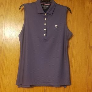 Womens Peter Millar sleeveless golf polo
